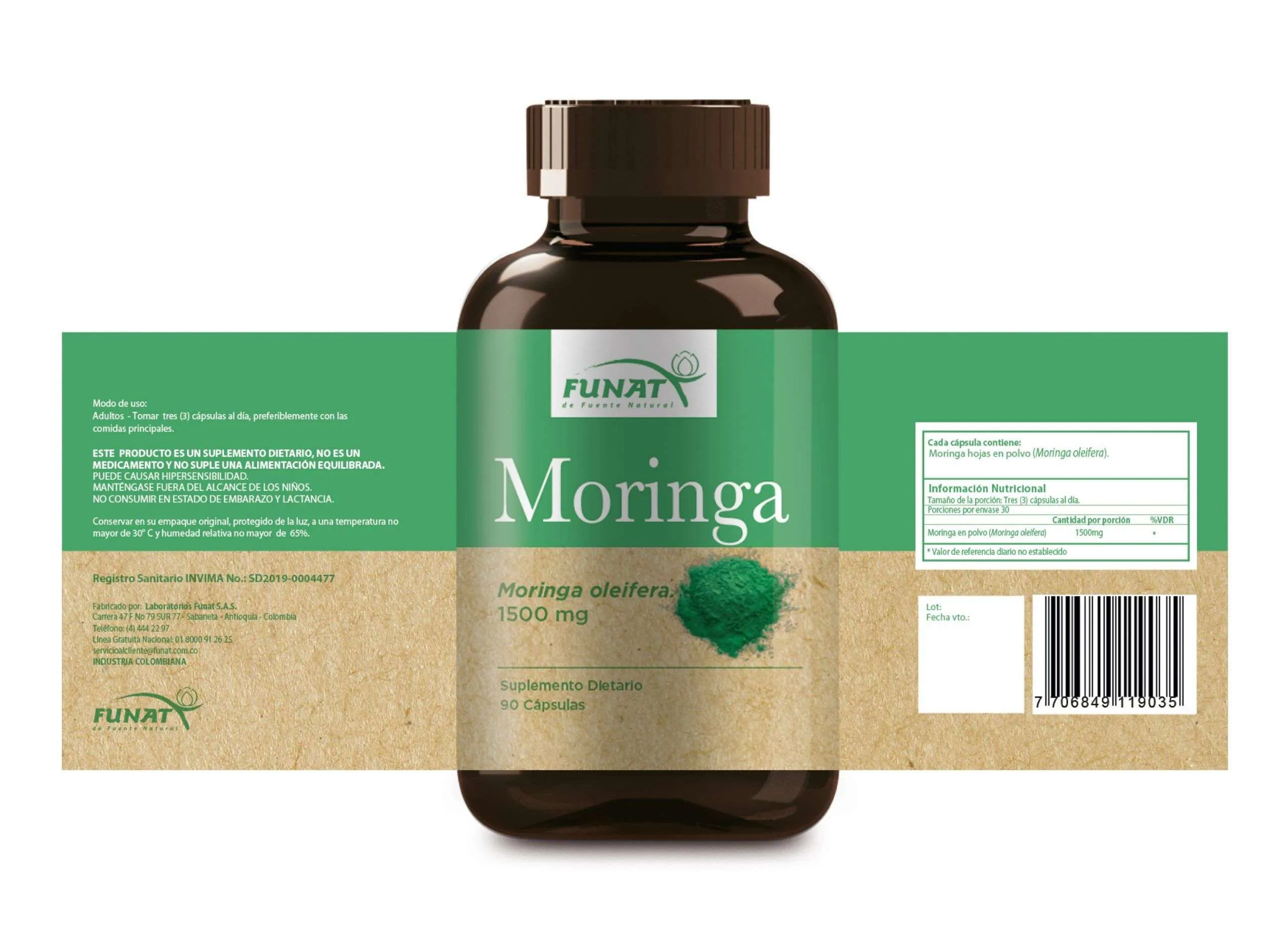 Moringa 1500 mg Funat